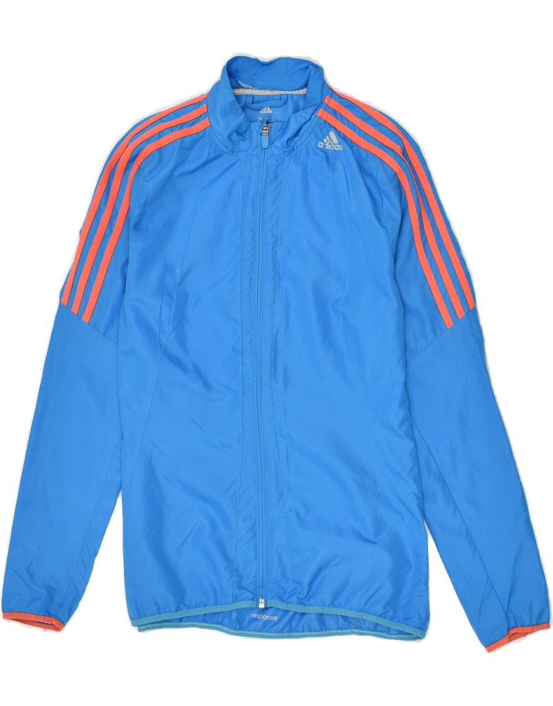 ADIDAS Womens Clima Proof Tracksuit Top Jacket UK 4/6 XS Blue Polyester | Vintage Adidas | Thrift | Second-Hand Adidas | Used Clothing | Messina Hembry 