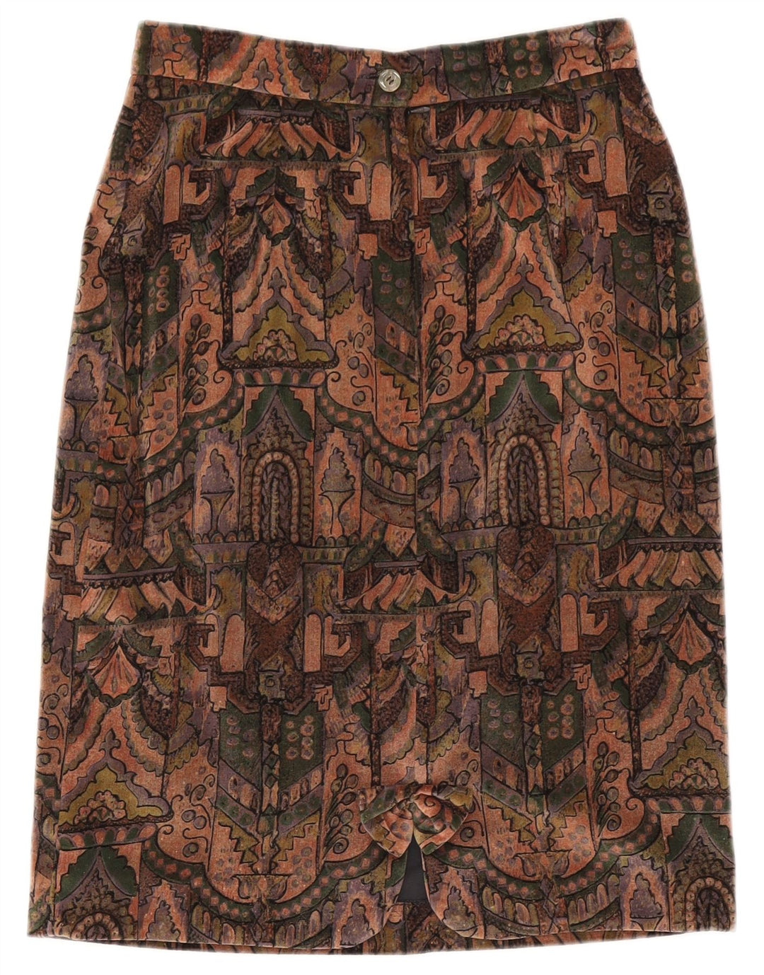 Vintage Womens Graphic Pencil Skirt IT 40 Small W27  Multicoloured