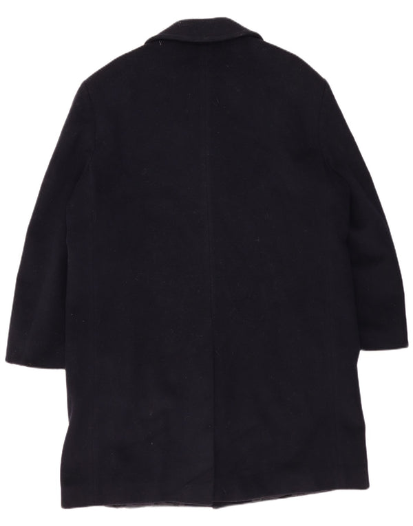 WELLINGTON Mens Overcoat UK 42 XL Navy Blue Wool