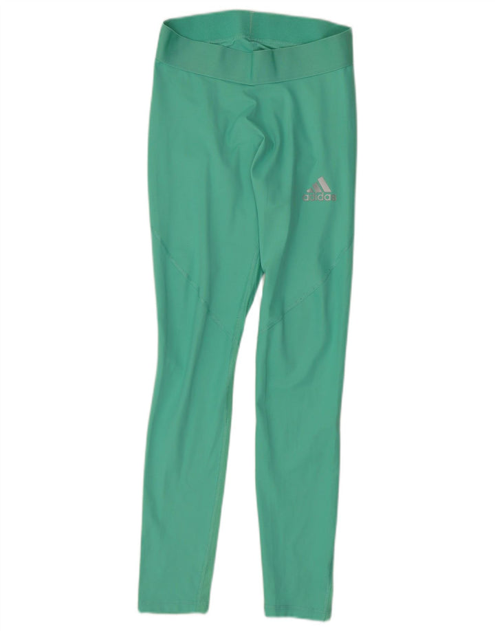 Adidas Womens Climacool Leggings UK 12 Medium  Turquoise