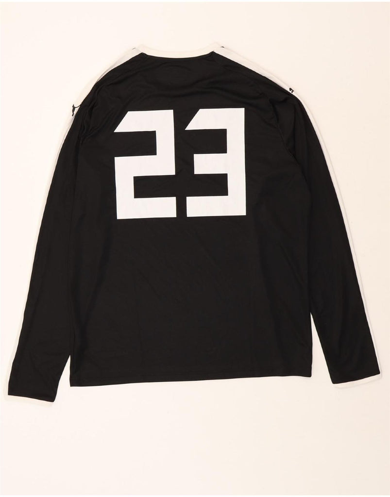 PUMA Mens Graphic Top Long Sleeve XL Black Colourblock Polyester Vintage Puma and Second-Hand Puma from Messina Hembry 