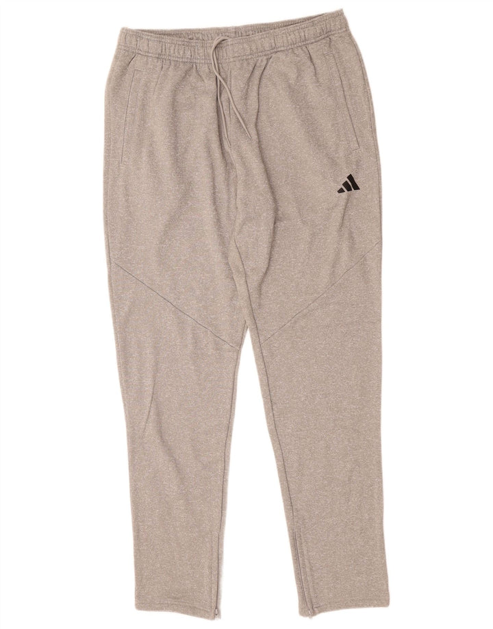 ADIDAS Womens Aeroready Tracksuit Trousers UK 20 2XL  Grey Polyester