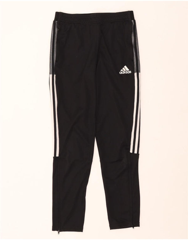 ADIDAS Boys Aeroready Tracksuit Trousers 13-14 Years  Black Polyester