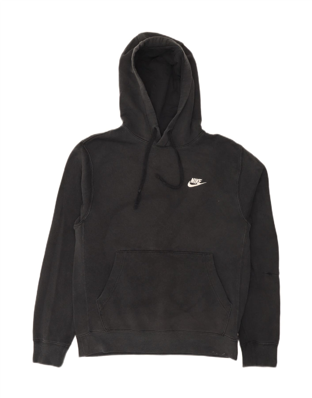 Nike Mens Hoodie Jumper Small Black Cotton