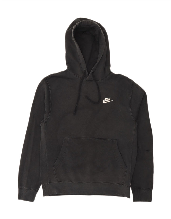 Nike Mens Hoodie Jumper Small Black Cotton