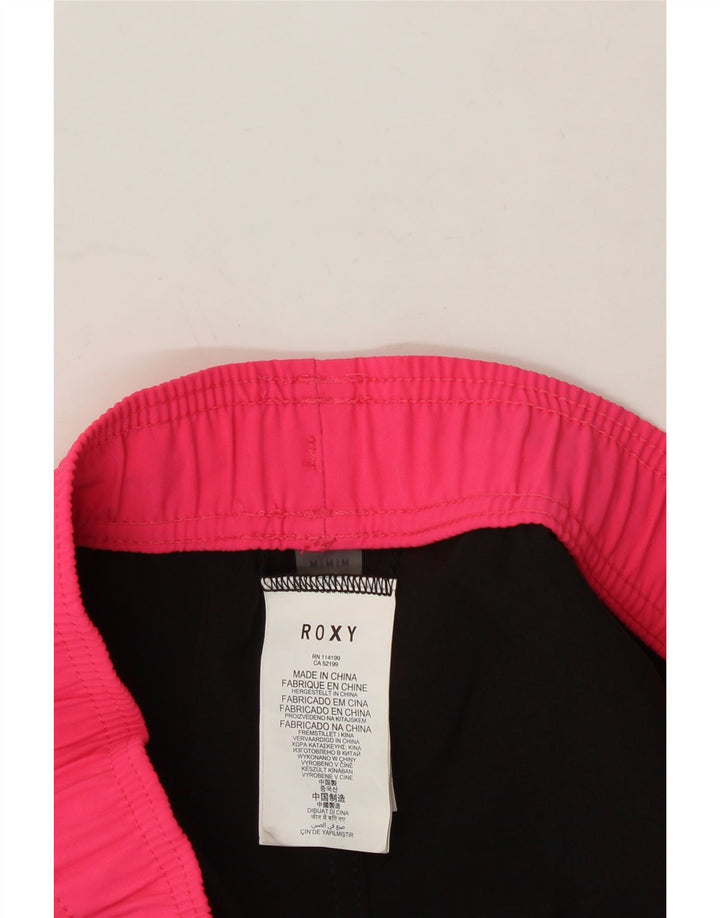 ROXY Womens Sport Shorts UK 12 Medium  Black Colourblock Polyester Vintage Roxy and Second-Hand Roxy from Messina Hembry 