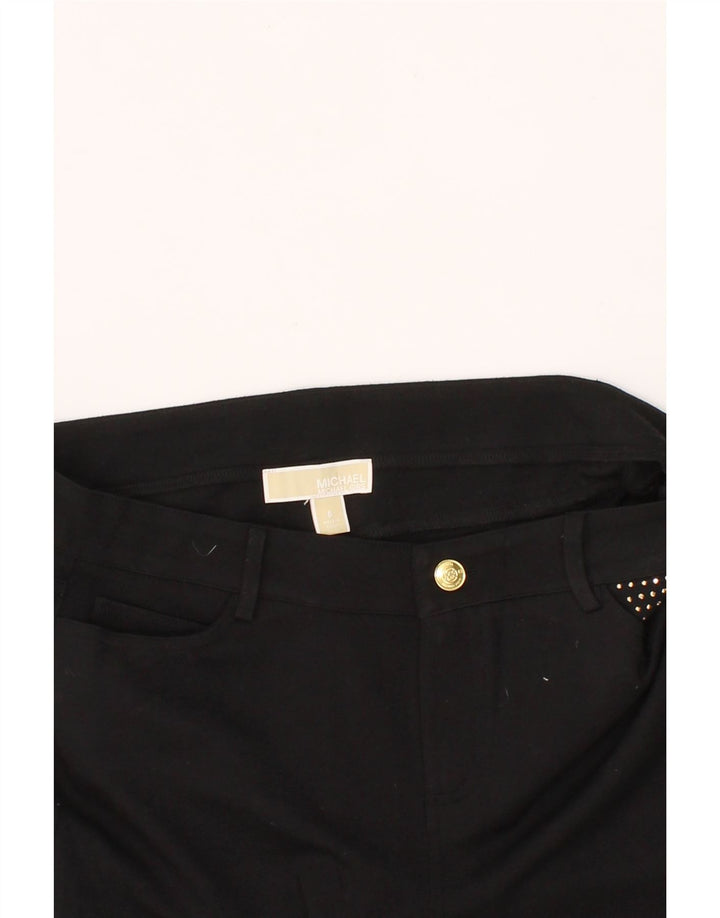 MICHAEL KORS Womens Slim Casual Trousers US 8 Medium W30 L28 Black Vintage Michael Kors and Second-Hand Michael Kors from Messina Hembry 