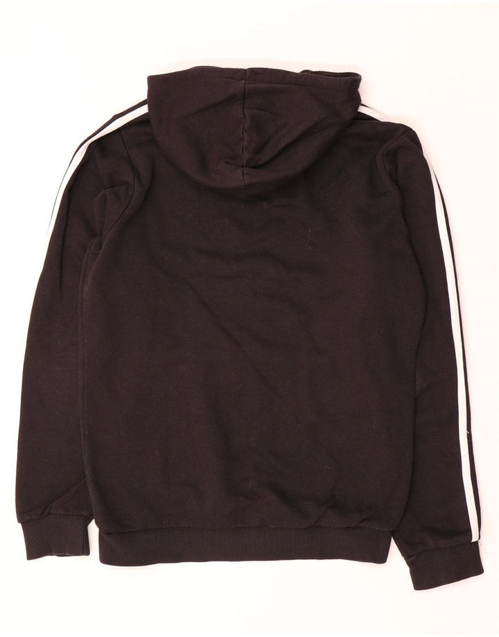 Adidas Mens Hoodie Jumper Small Black Polyester