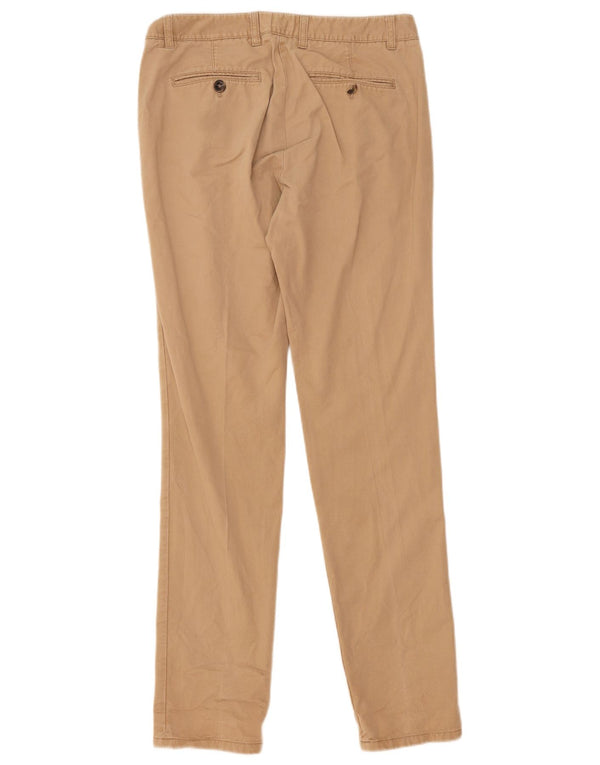 Massimo Dutti Womens Pegged Chino Trousers EU 40 Medium W30 L31 Beige