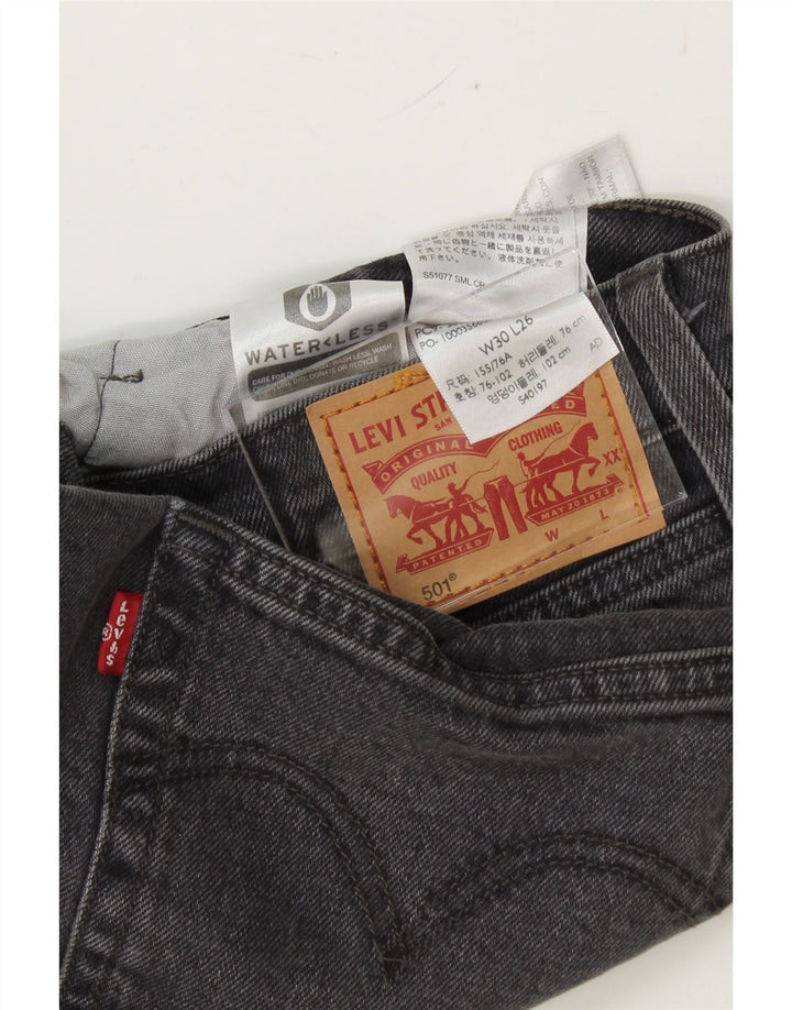 LEVI'S Mens 501 Straight Jeans W30 L26 Black Vintage Levi's and Second-Hand Levi's from Messina Hembry 