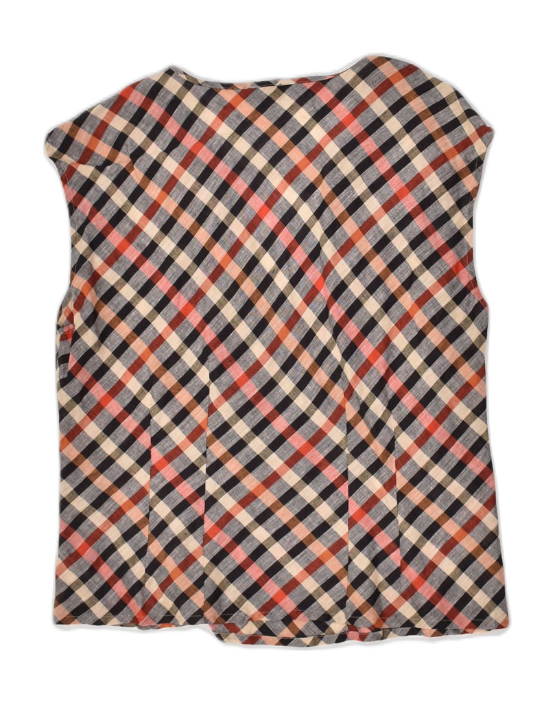DAKS Womens Sleeveless Blouse Top IT 42 Medium Multicoloured Geometric | Vintage DAKS | Thrift | Second-Hand DAKS | Used Clothing | Messina Hembry 
