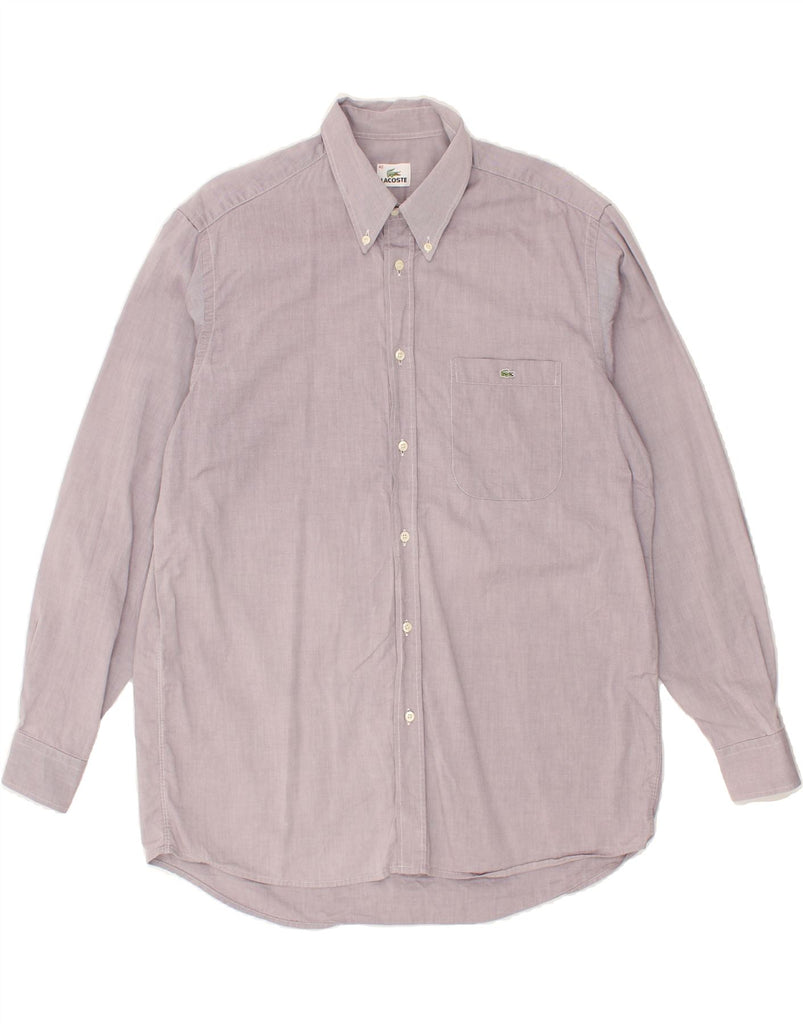 LACOSTE Mens Shirt Size 42 Large Purple Cotton Vintage Lacoste and Second-Hand Lacoste from Messina Hembry 