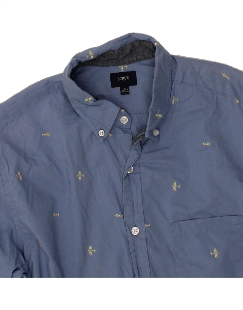 J. CREW Mens Shirt Medium Blue Spotted Cotton Vintage J. Crew and Second-Hand J. Crew from Messina Hembry 