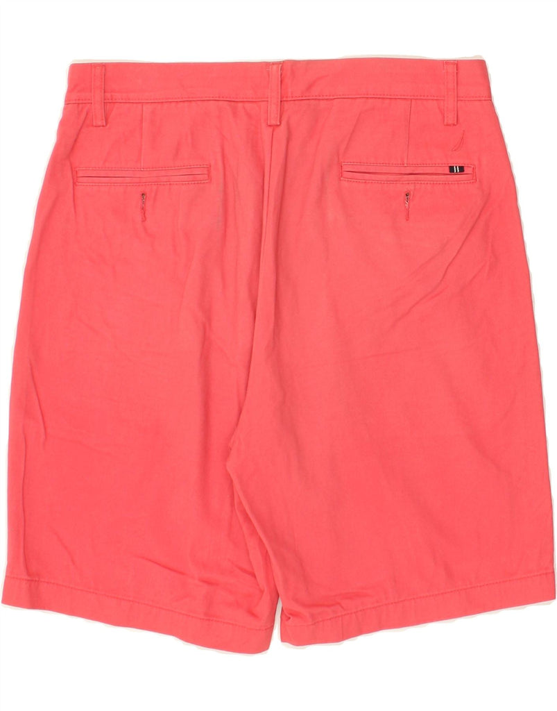 NAUTICA Mens Chino Shorts W33 Medium Pink Cotton | Vintage Nautica | Thrift | Second-Hand Nautica | Used Clothing | Messina Hembry 