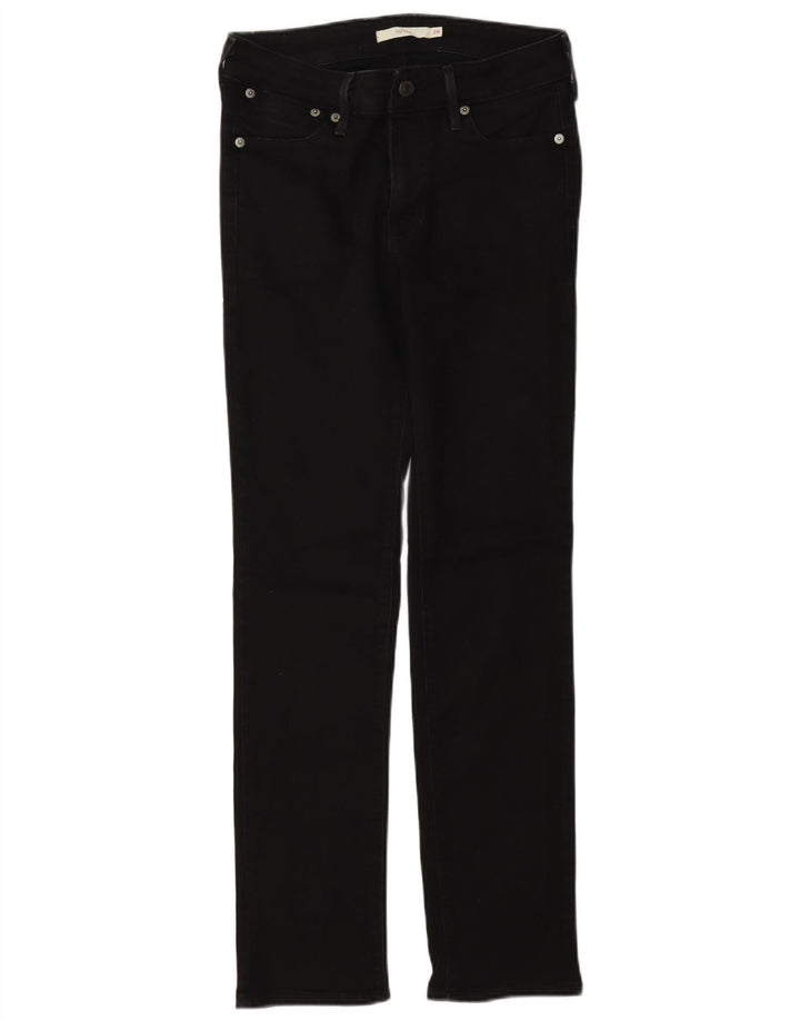 Levi's Womens 712 Slim Jeans W26 L30 Black Cotton