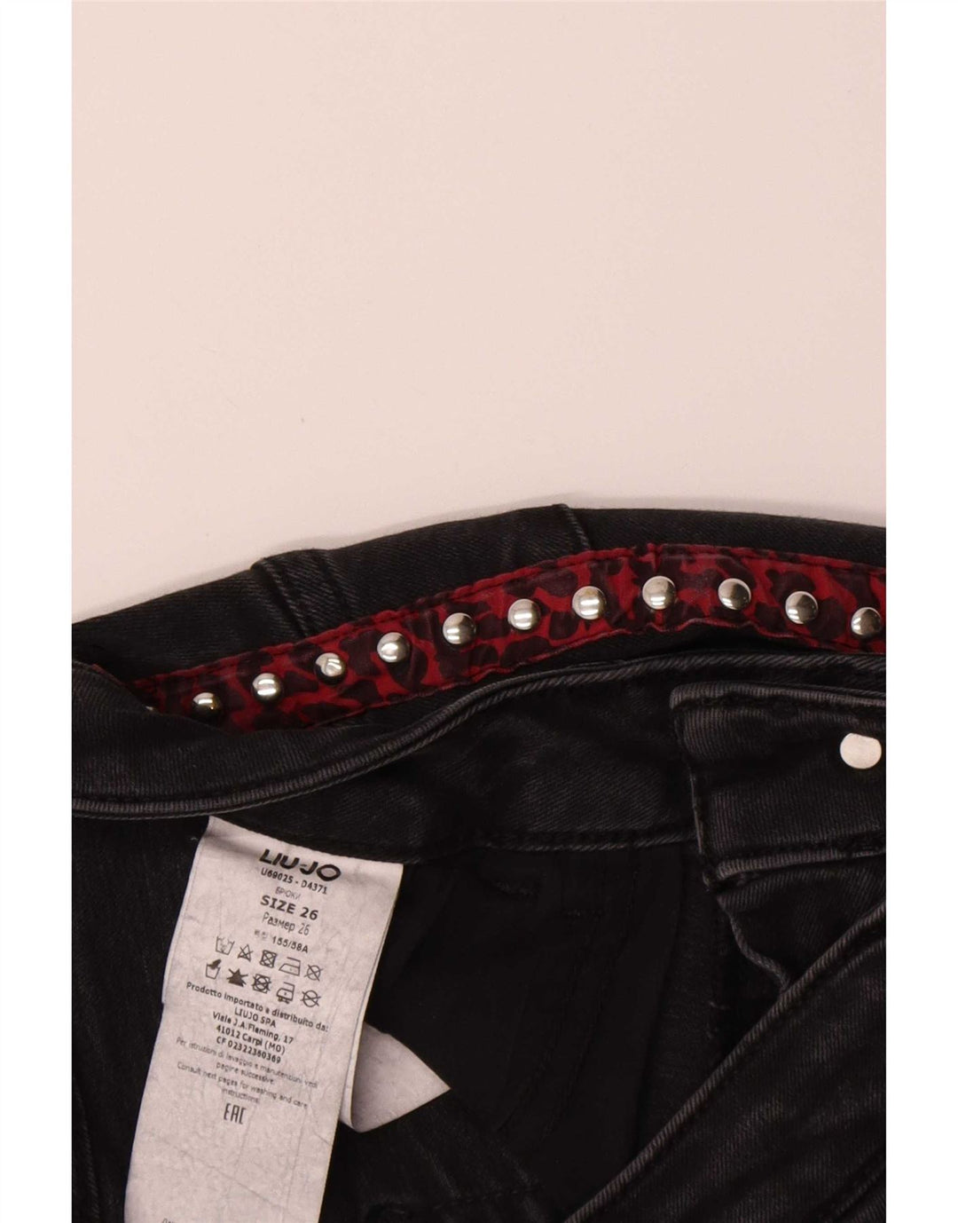 Liu Jo Womens Bootcut Jeans W26 L31 Black Cotton