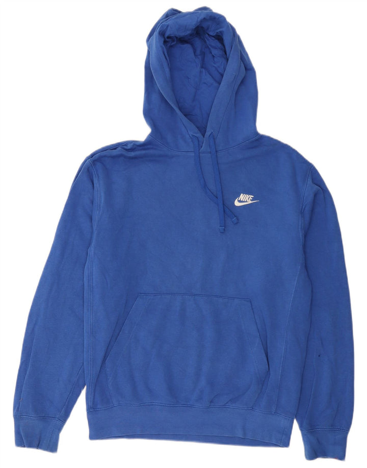 Nike Mens Hoodie Jumper XS Blue Cotton