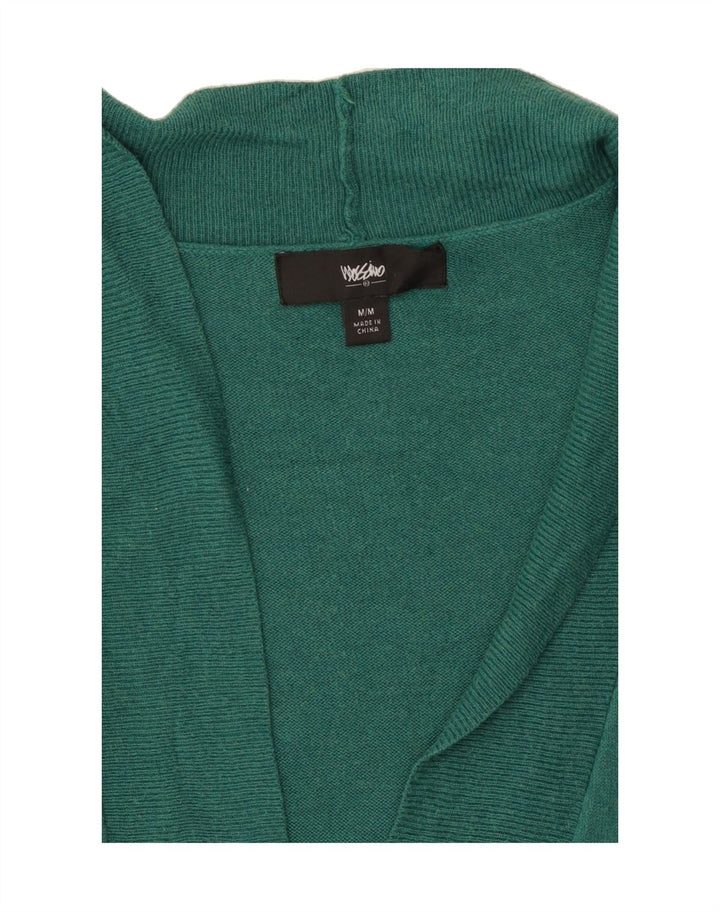 MOSSIMO Womens Open Cardigan Sweater UK 12 Medium Green Nylon Vintage Mossimo and Second-Hand Mossimo from Messina Hembry 