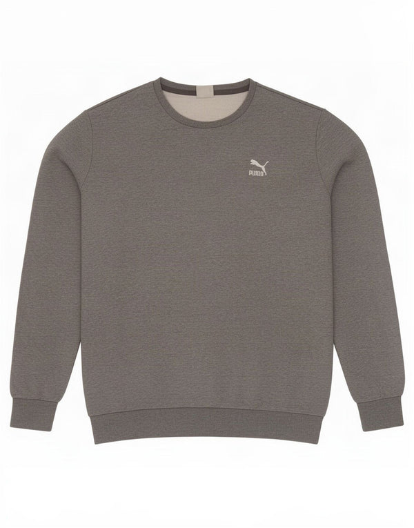 Puma Mens Sweatshirt Jumper XL Grey Flecked Cotton