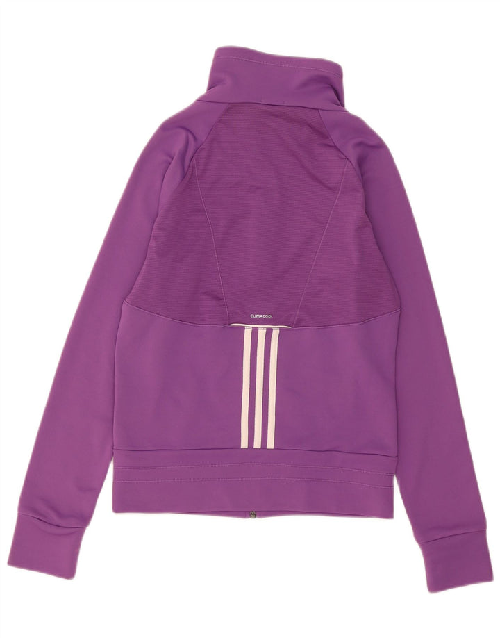 Adidas Womens Climacool Tracksuit Top Jacket UK 12 Medium Purple