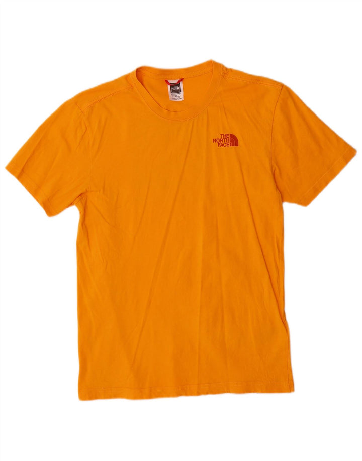 The North Face Mens Graphic T-Shirt Top Small Orange Cotton