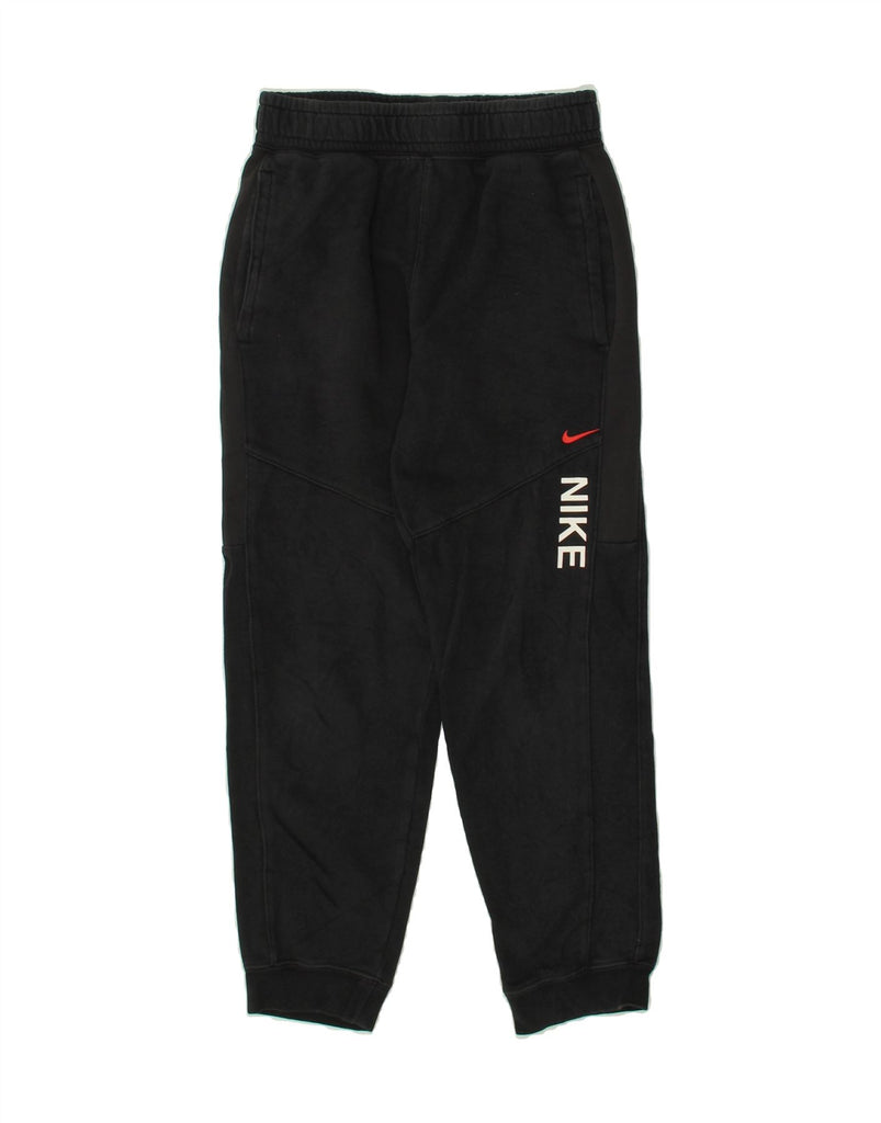 NIKE Boys Graphic Tracksuit Trousers Joggers 10-11 Years Medium Black Vintage Nike and Second-Hand Nike from Messina Hembry 