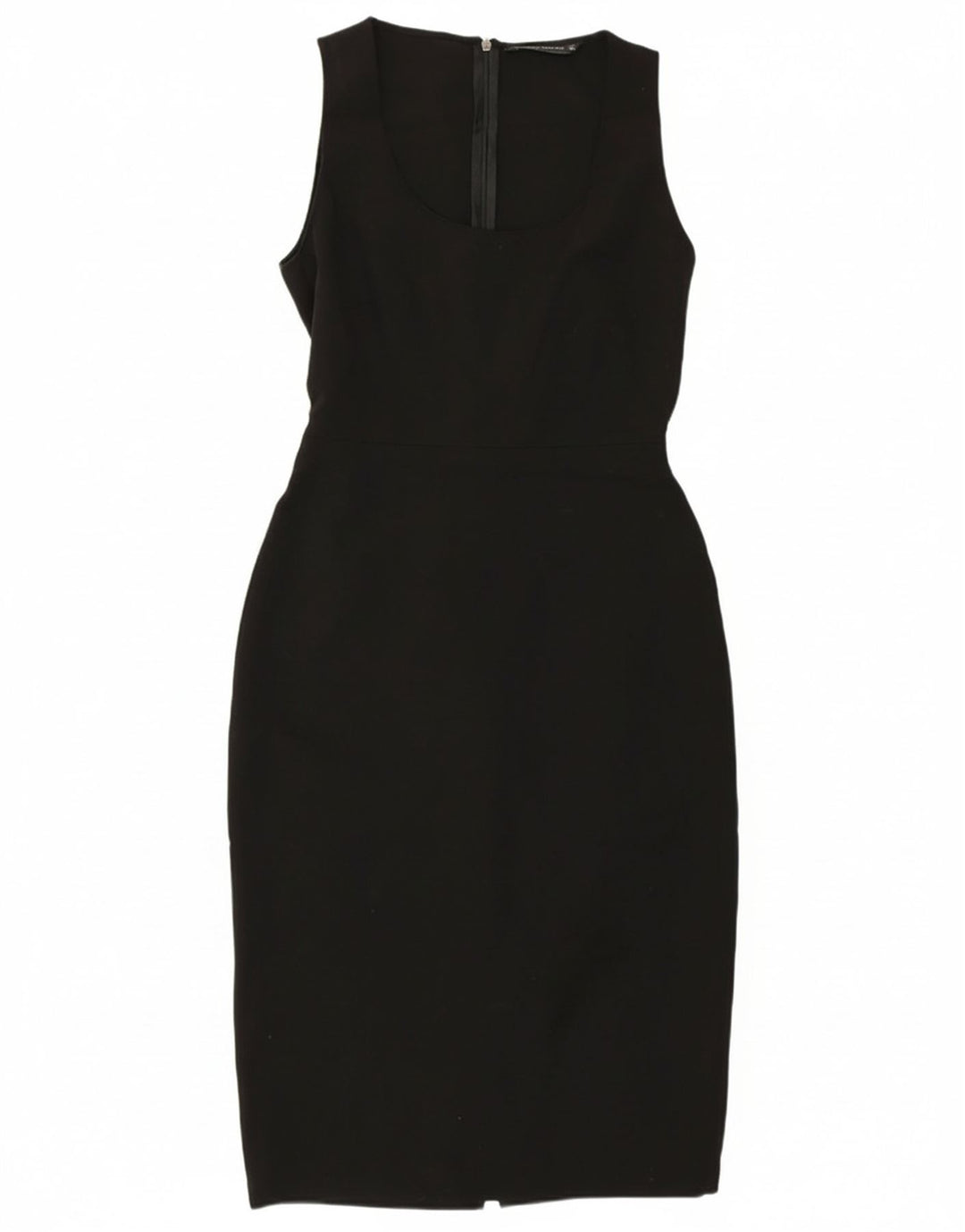 Zara Womens Sleeveless Bodycon Dress UK 12 Medium Black Polyester