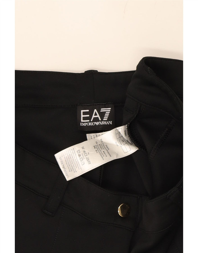 EMPORIO ARMANI Womens Skinny Casual Trousers Large W34 L31 Black Polyester Vintage Emporio Armani and Second-Hand Emporio Armani from Messina Hembry 