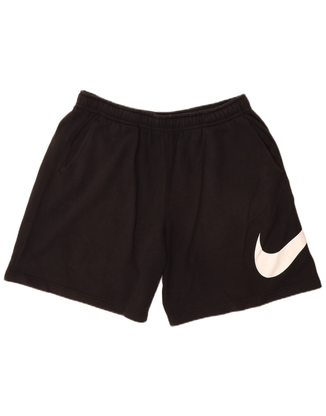 NIKE Mens Graphic Sport Shorts Large  Black Cotton