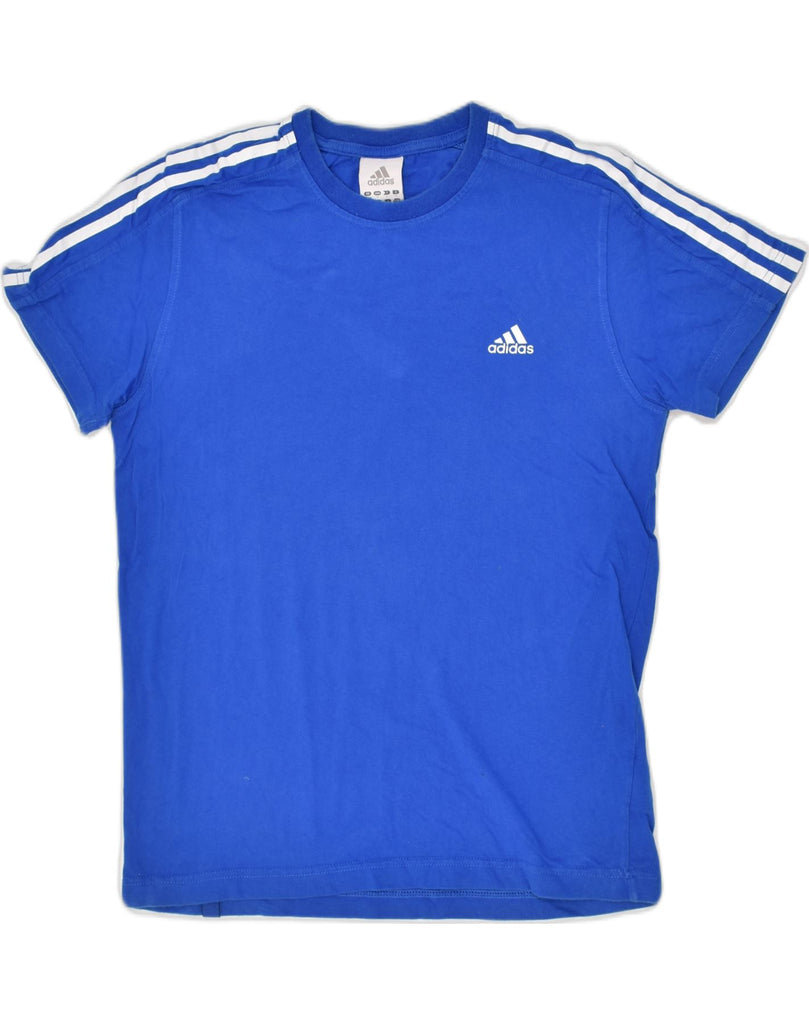 ADIDAS Mens T-Shirt Top UK 36/38 Small Blue Cotton | Vintage Adidas | Thrift | Second-Hand Adidas | Used Clothing | Messina Hembry 