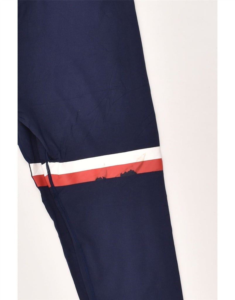 FILA Womens Graphic Leggings UK 14 Large Navy Blue | Vintage Fila | Thrift | Second-Hand Fila | Used Clothing | Messina Hembry 