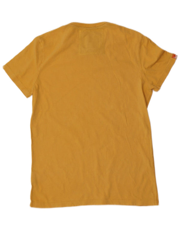Superdry Mens Vintage Fit Graphic T-Shirt Top Medium Yellow Cotton