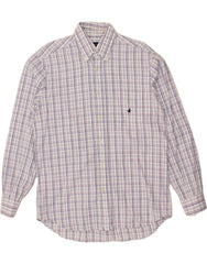 BROOKSFIELD Mens Shirt Size 41 Medium Blue Check Cotton