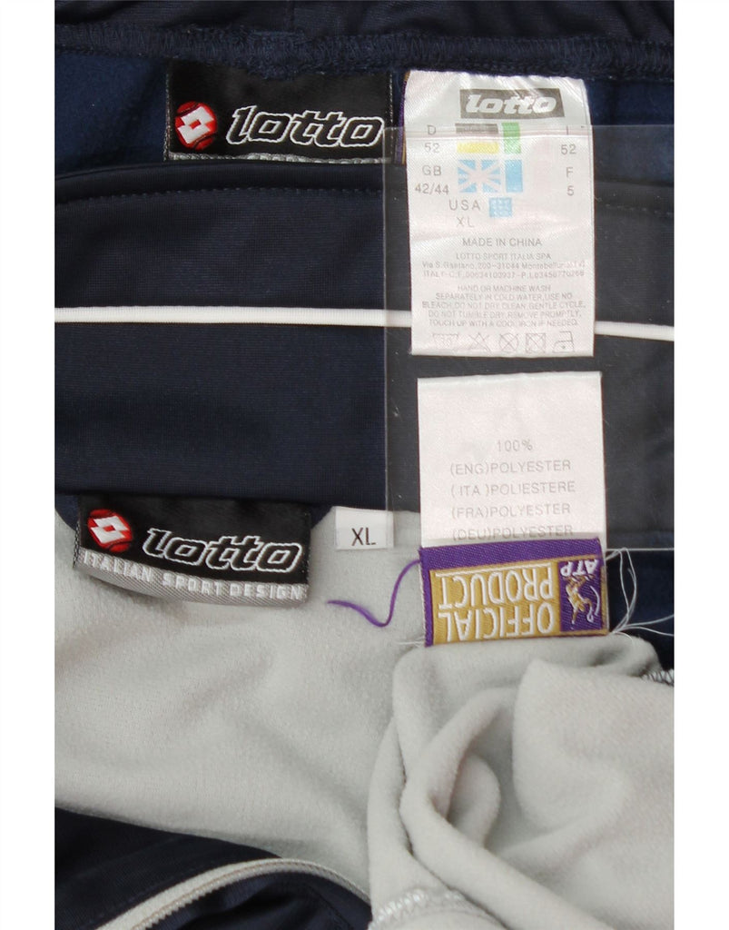 LOTTO Mens Full Tracksuit UK 42/44 XL  Navy Blue Colourblock Polyester Vintage Lotto and Second-Hand Lotto from Messina Hembry 