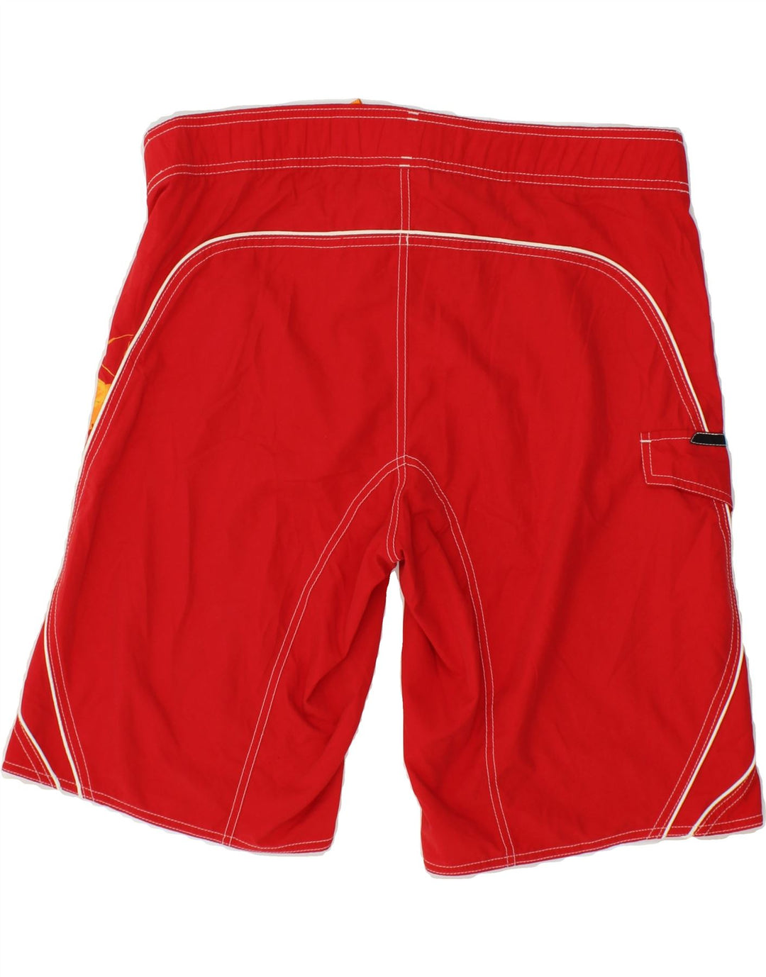 ADIDAS Mens Graphic Swimming Shorts Medium  Red Polyester