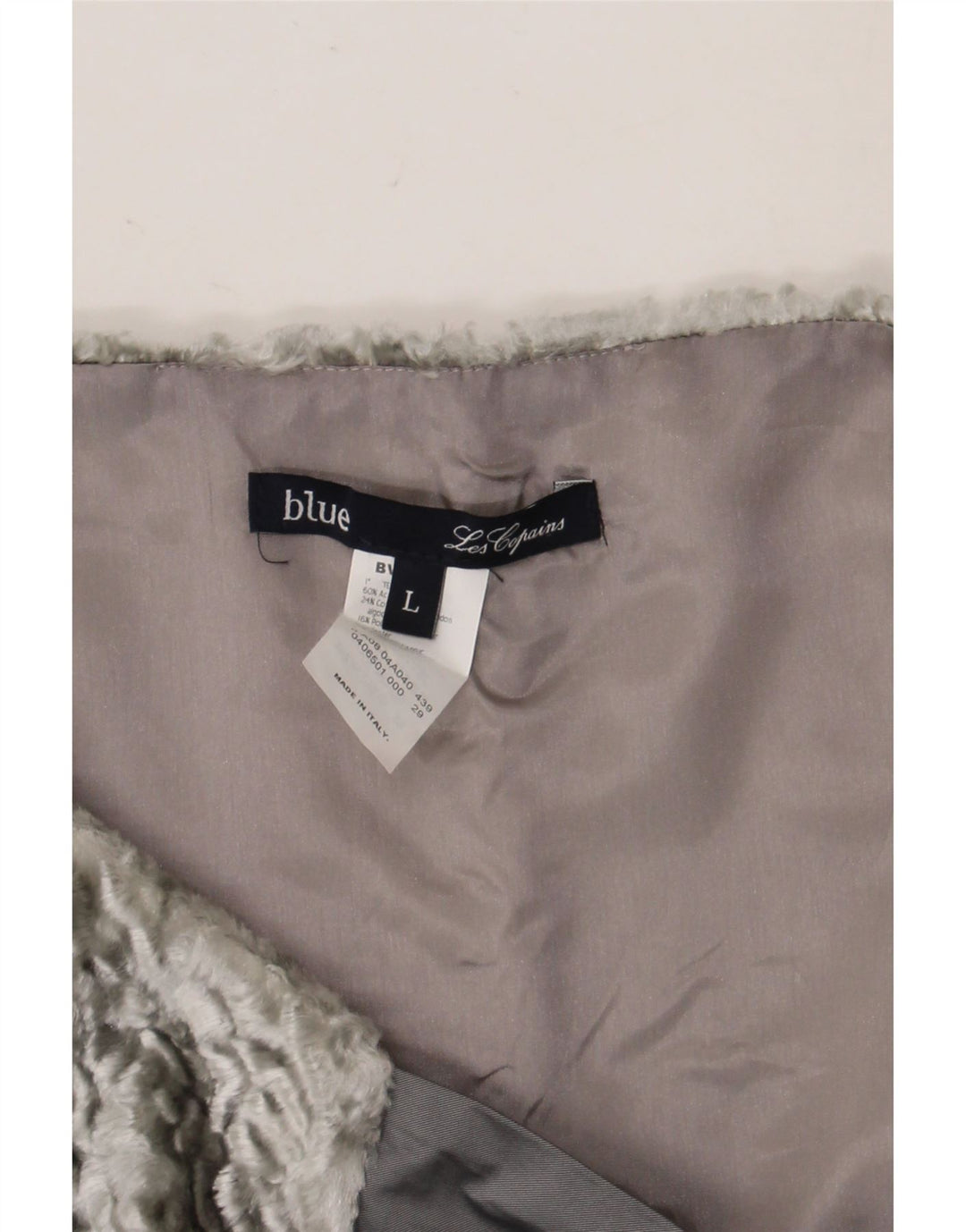 Les Copains Womens Bolero Jacket UK 14 Large Grey Acetate