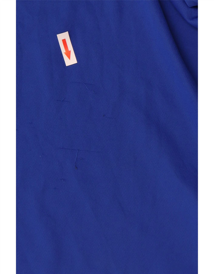 Adidas Mens Climalite T-Shirt Top Large Blue Colourblock Polyester