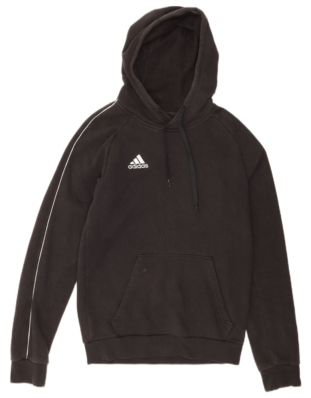 Adidas Mens Hoodie Jumper Small Black Cotton