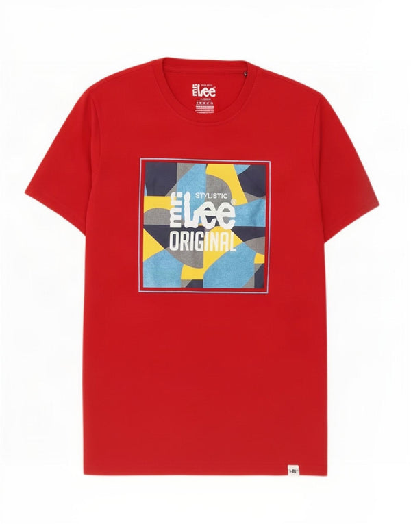 Lee Mens Graphic T-Shirt Top XL Red