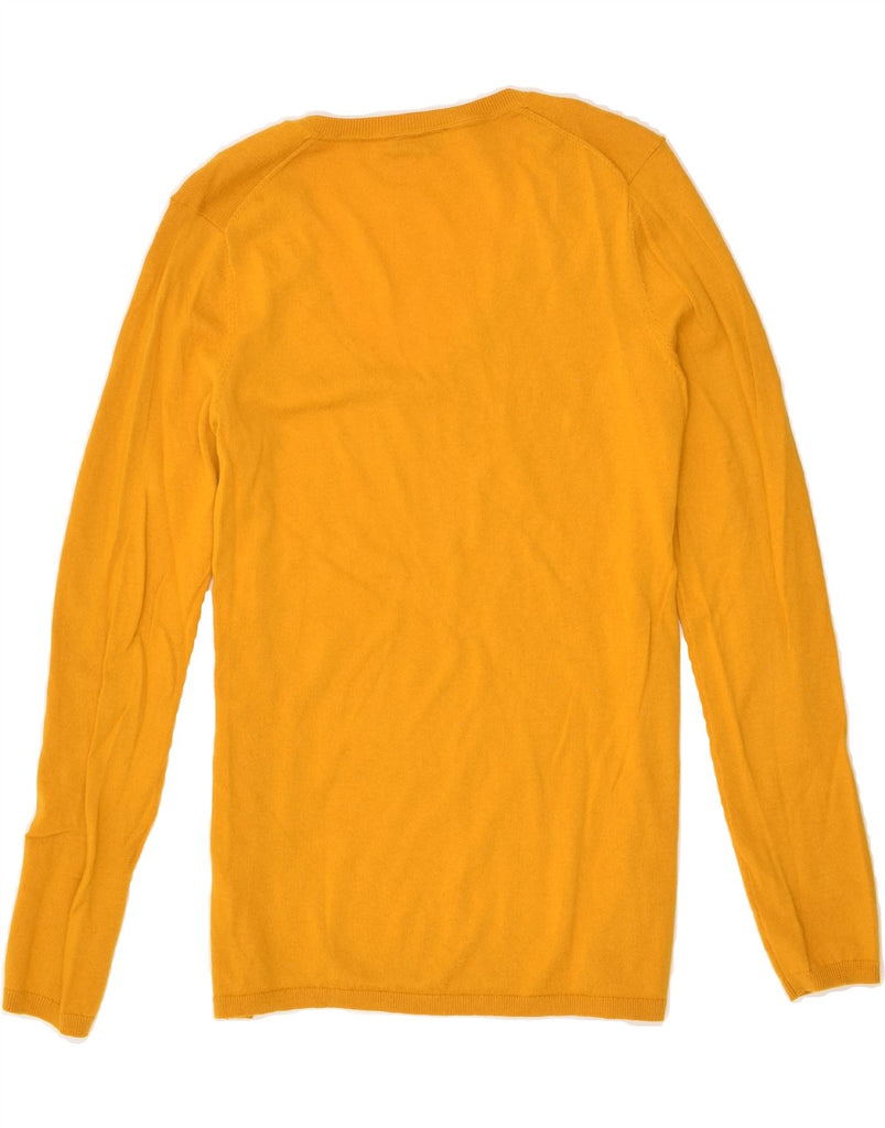 TOMMY HILFIGER Womens V-Neck Jumper Sweater UK 18 XL Yellow Wool | Vintage Tommy Hilfiger | Thrift | Second-Hand Tommy Hilfiger | Used Clothing | Messina Hembry 