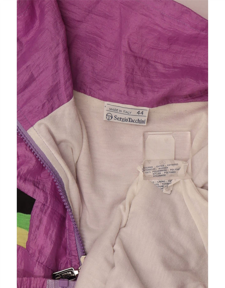 Sergio Tacchini Womens Full Tracksuit IT 44 Medium Purple Colourblock