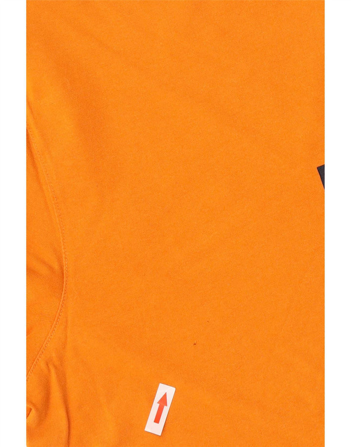 Puma Mens Graphic T-Shirt Top Large Orange