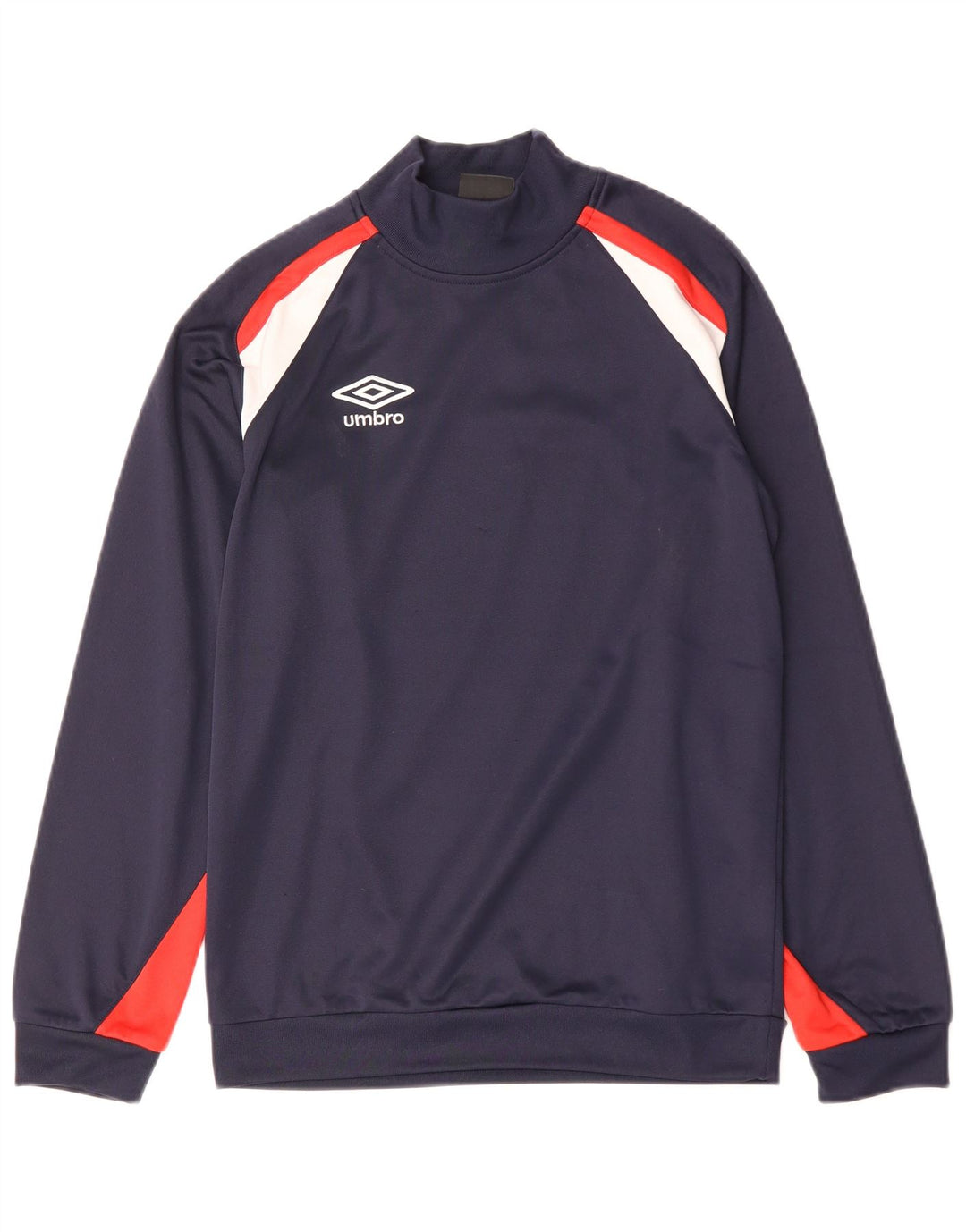 Umbro Mens Sweatshirt Jumper XS Navy Blue Colourblock Polyester
