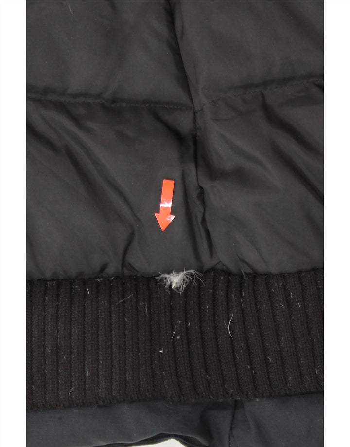 PEPE JEANS Womens Hooded Padded Coat UK 6 XS Black Polyester Vintage PEPE Jeans and Second-Hand PEPE Jeans from Messina Hembry 