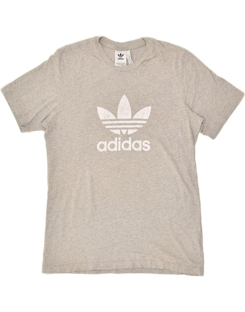 ADIDAS Mens Graphic T-Shirt Top Medium Grey Cotton | Vintage Adidas | Thrift | Second-Hand Adidas | Used Clothing | Messina Hembry 