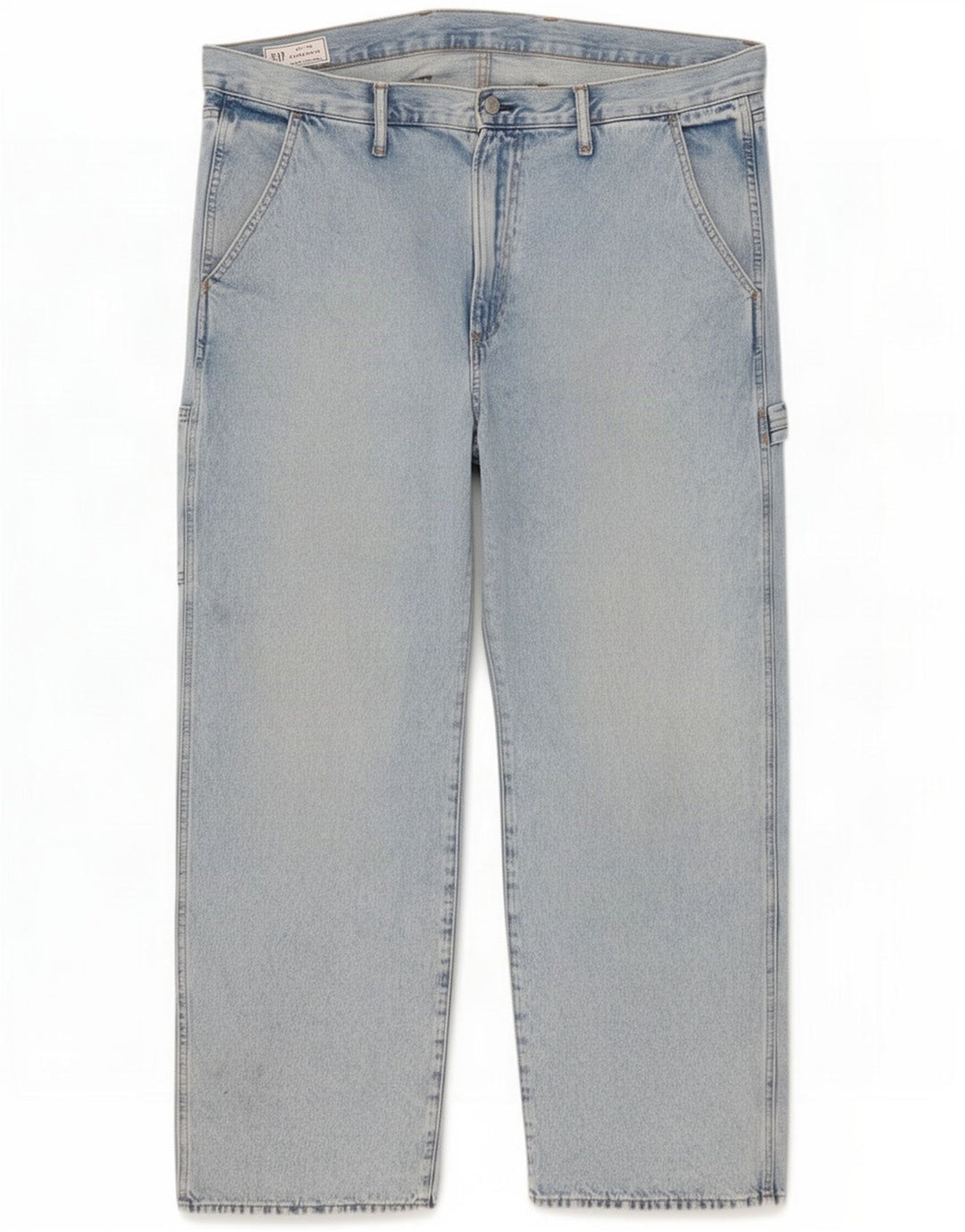 Gap Mens Carpenter Cargo Straight Jeans W40 L30 Blue Cotton