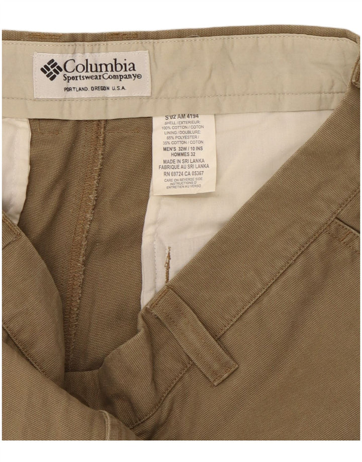 Columbia Mens Cargo Shorts W32 Medium  Khaki Cotton