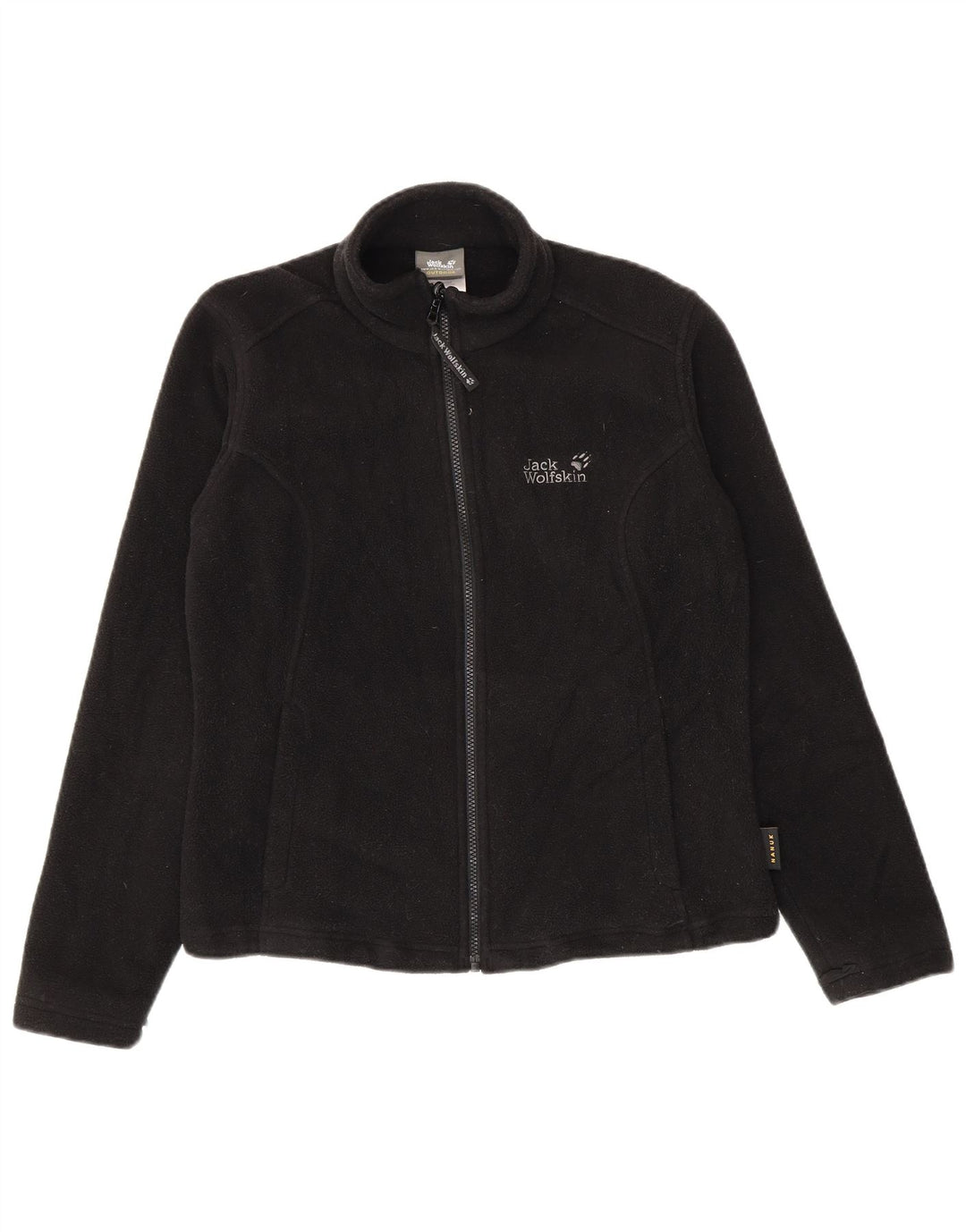 Jack Wolfskin Womens Liner Fleece Jacket UK 12/14 Medium Black Polyester