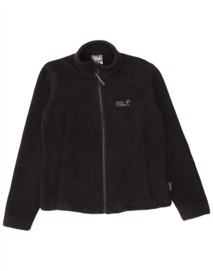 Jack Wolfskin Womens Liner Fleece Jacket UK 12/14 Medium Black Polyester