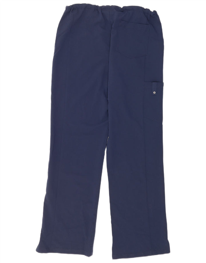 Dickies Womens Straight Cargo Trousers Large W34 L33 Navy Blue Polyester